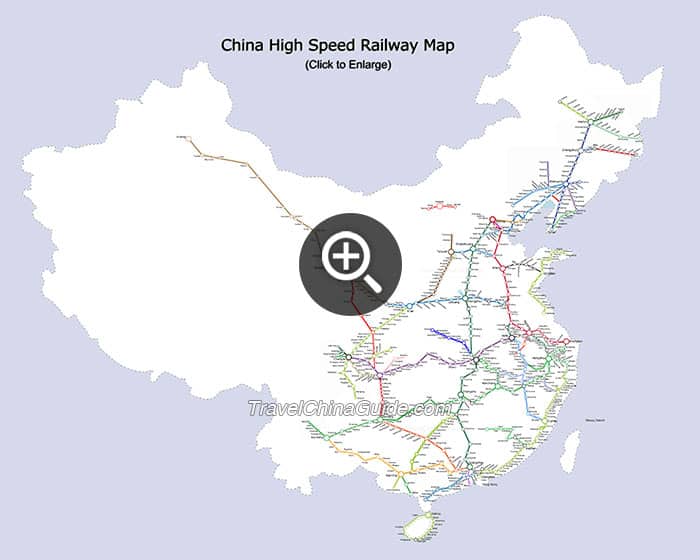 China's High Speed Railway Map