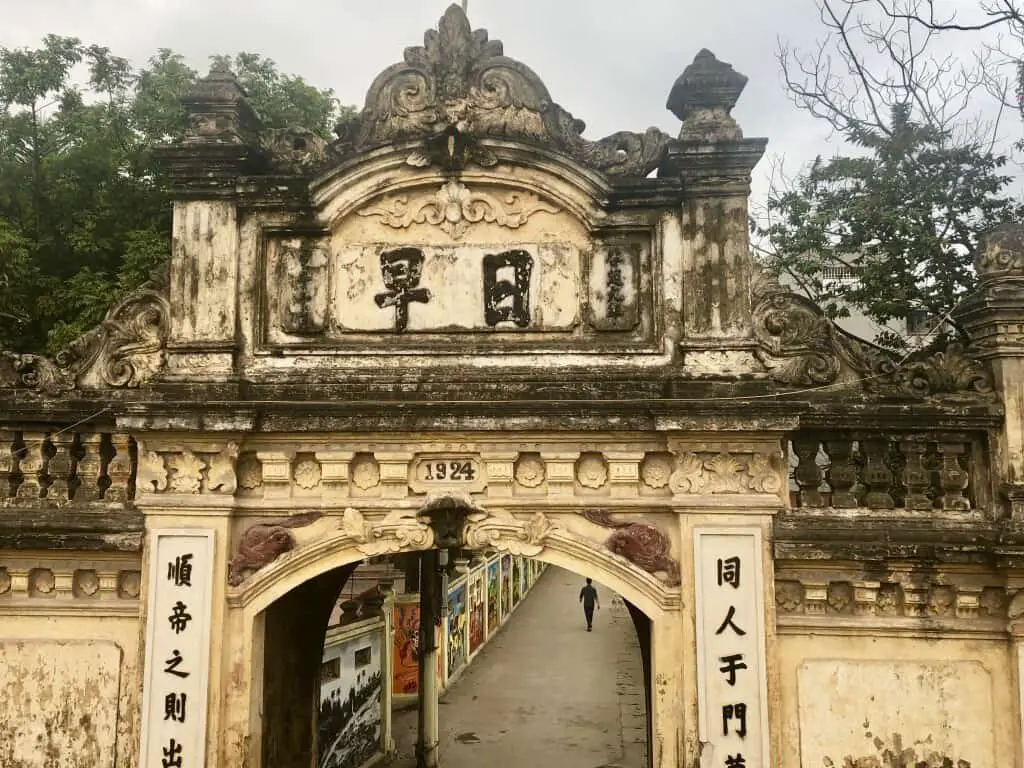 Older gate in Hanoi.