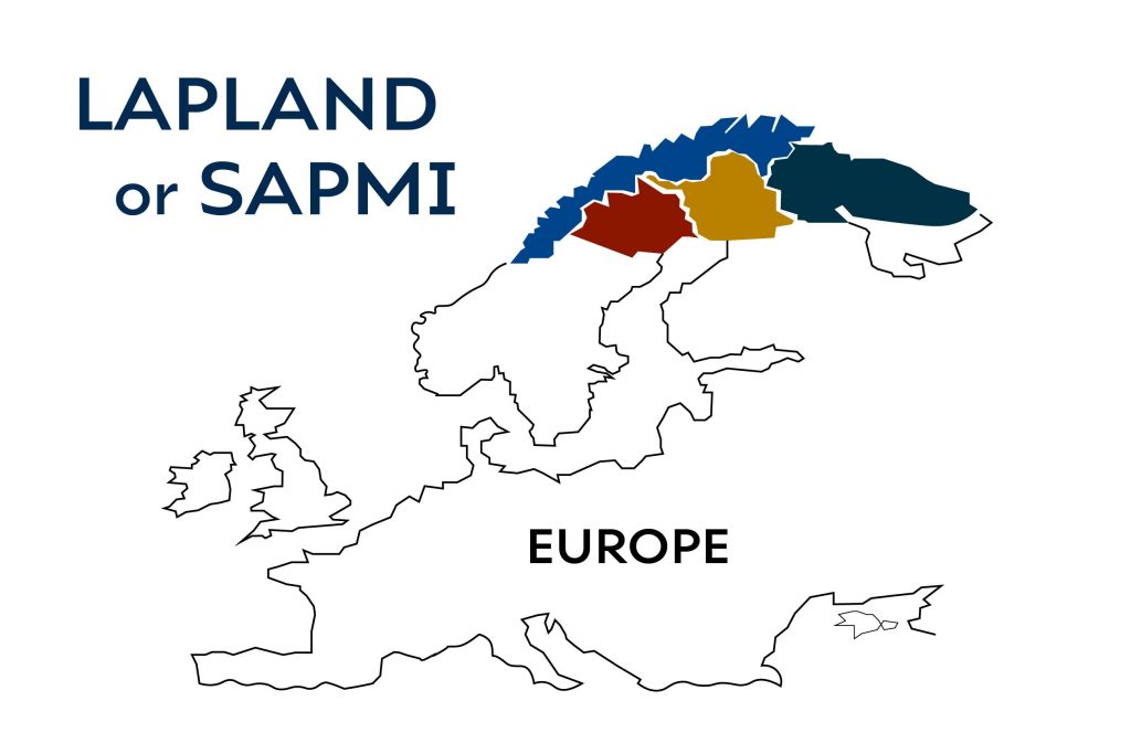 Lapland or Sapmi Map