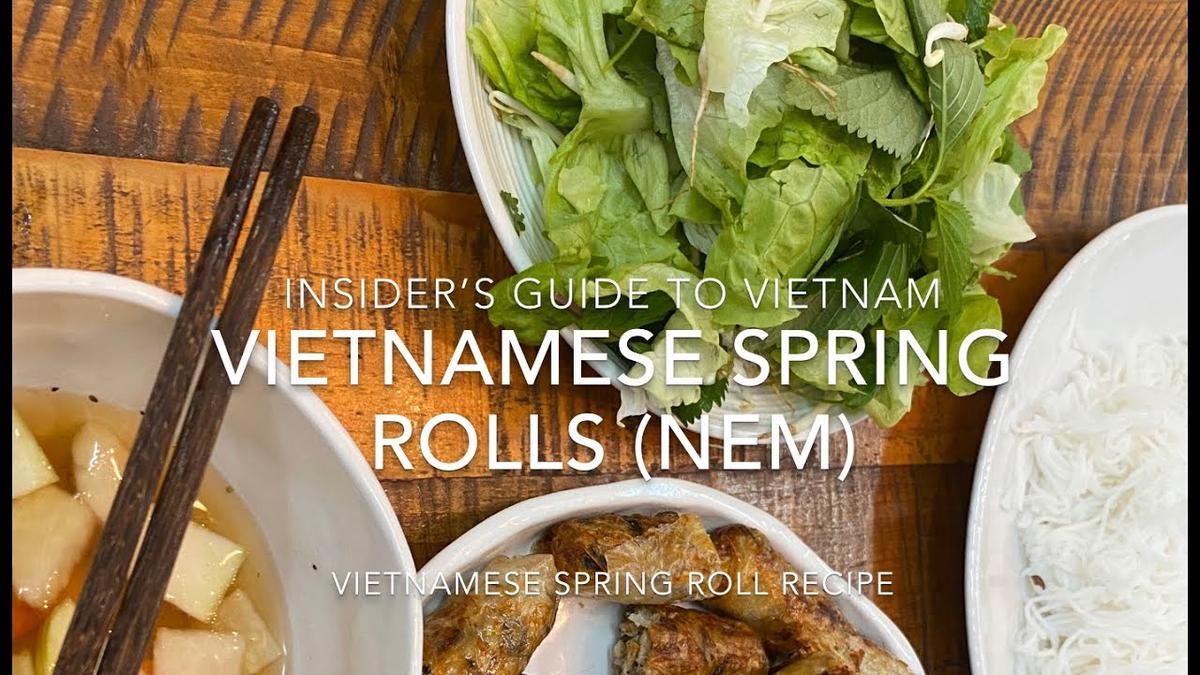 'Video thumbnail for Vietnamese Spring Roll Recipe - Nem'