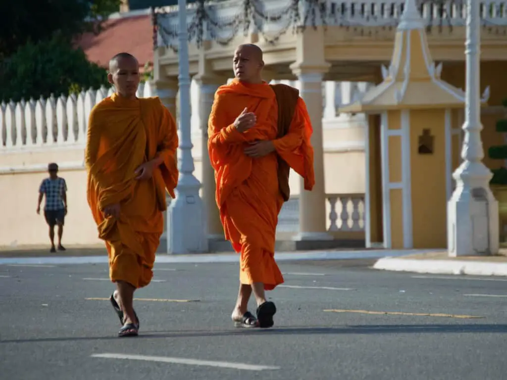 Monks in Cambodia