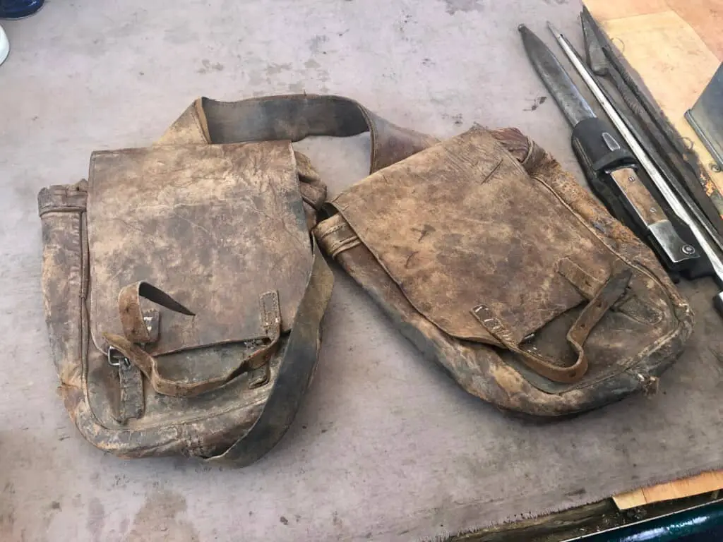 Old horse saddles, Mongolia