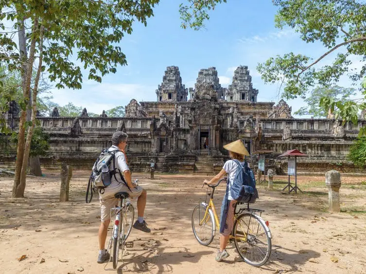 Cycling Angkor Wat Cambodia