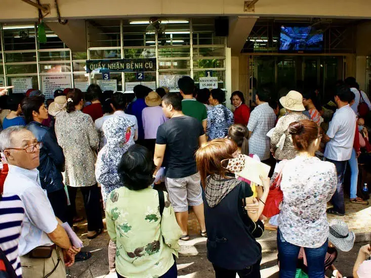 Overcrowding in Hospitals., Vietnam
