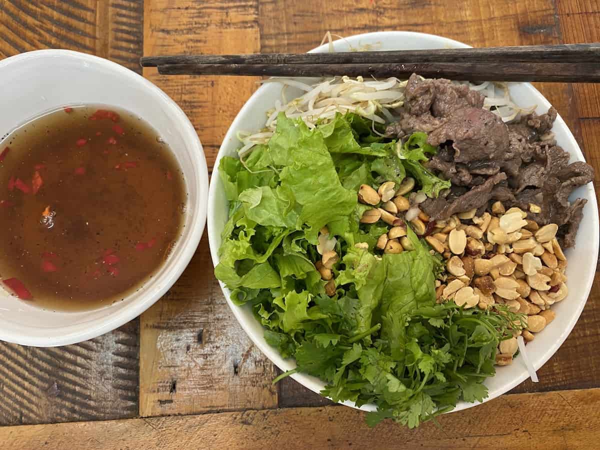 Bun Bo Nam Bo - Vietnamese Warm Beef Salad