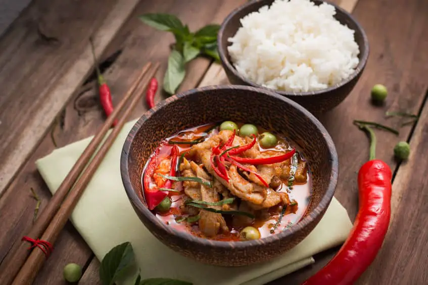 Red Thai, Chicken Curry and Rice