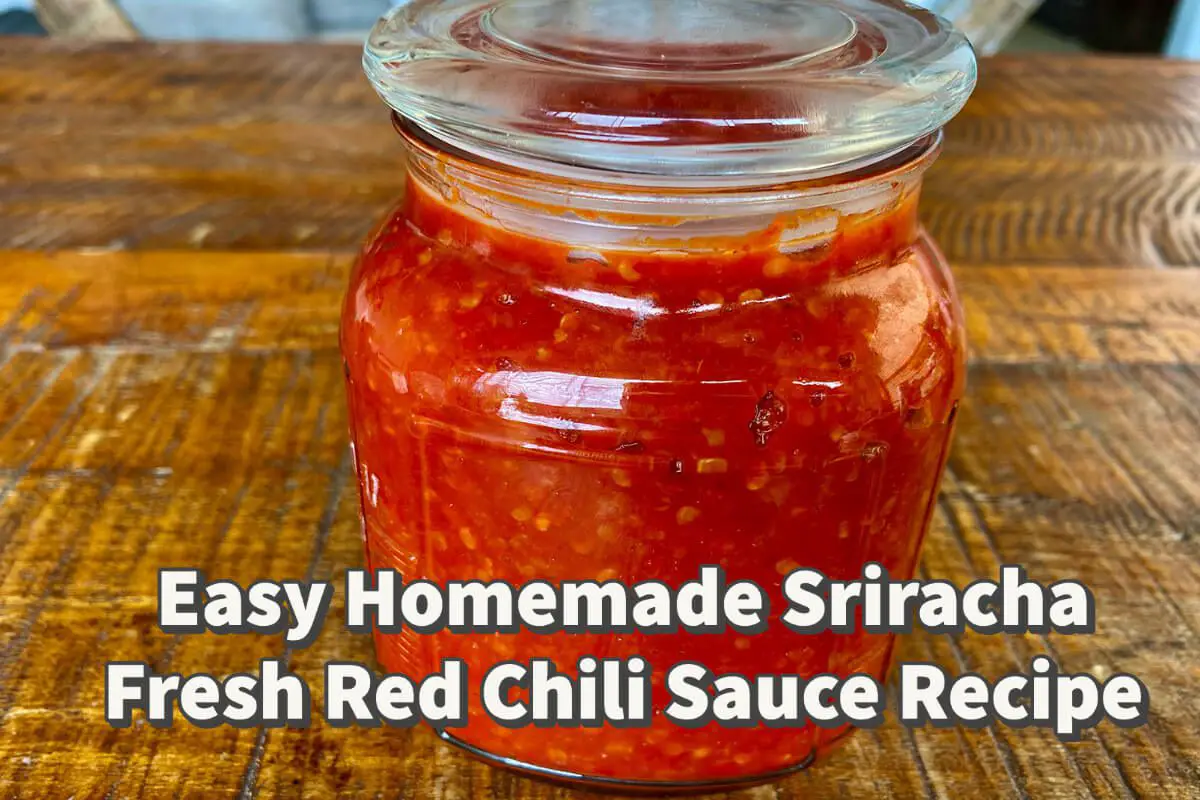 Easy Homemade Sriracha Fresh Red Hot Chili Sauce Recipe