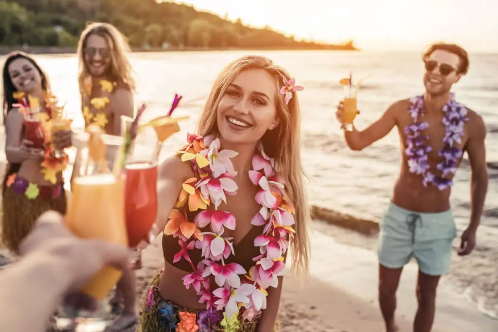 People Enjoying Beach