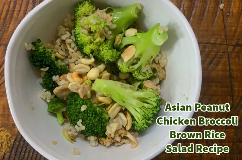 Asian Peanut Chicken Broccoli Brown Rice Salad Recipe