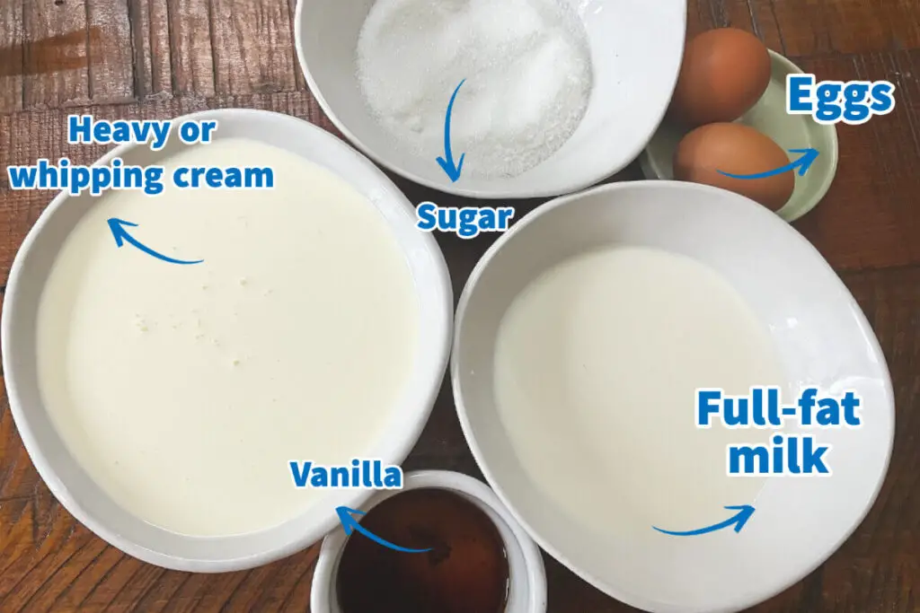Vanilla Ice Cream Ingredients