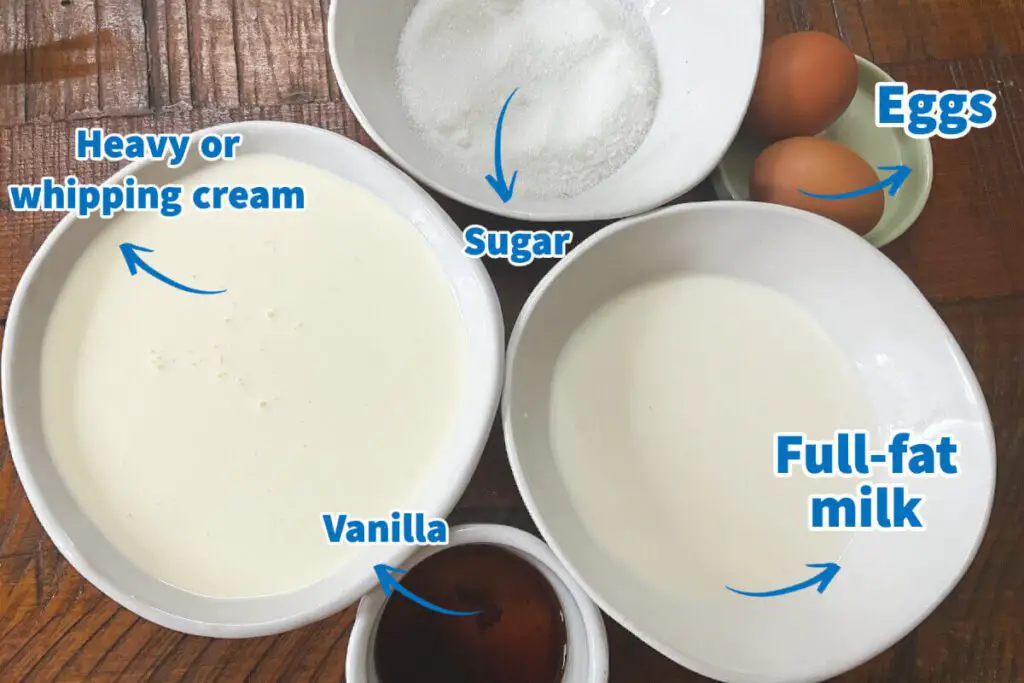 Vanilla Ice Cream Ingredients