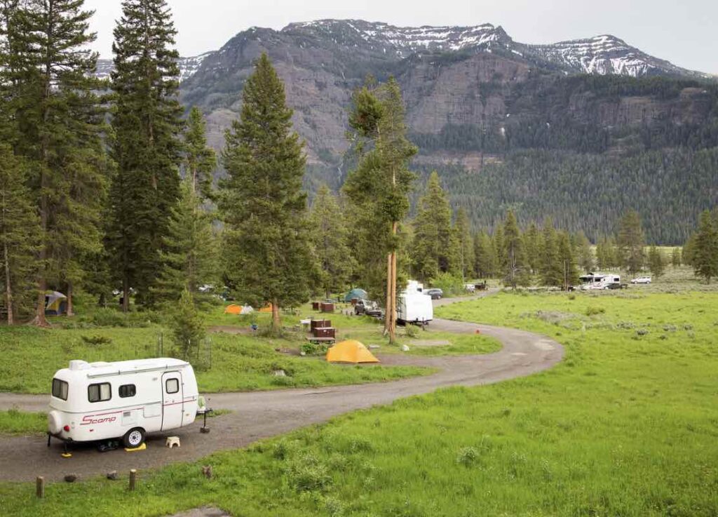 Campground In Yellowstone