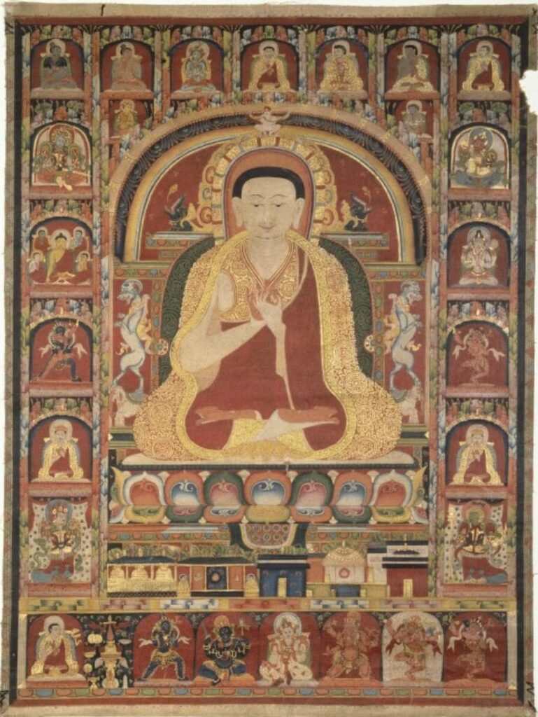 Thangkas, a Tibetan Buddhist scroll paintings.